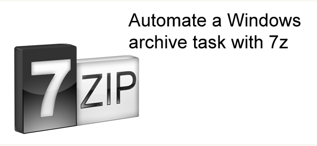 Automate a backup (Windows) with 7z and a batch file