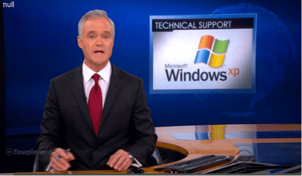 CBS report on end of Windows XP support