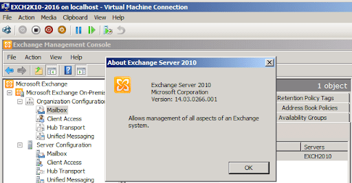 Exchange 2010 Basic Install